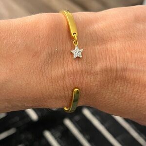 Missoma 18k Gold Cuff with Star Charm